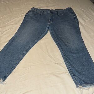 Madewell Blue Straight Leg Jeans